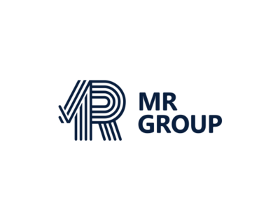 MR group real estate logo branding flat illustration logo real estate real estate branding typography