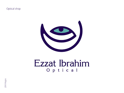 Ezzat Ibrahim Optical - Logo Design 2 branding design ezzat ibrahim flat icon illustration logo optical type vector