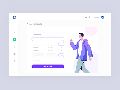 Add Membership page - Dashboard UI dailyui dashboad dashboard dashboard design dashboard ui design flat illustration membership page design page layout ui ux ui design uidesign