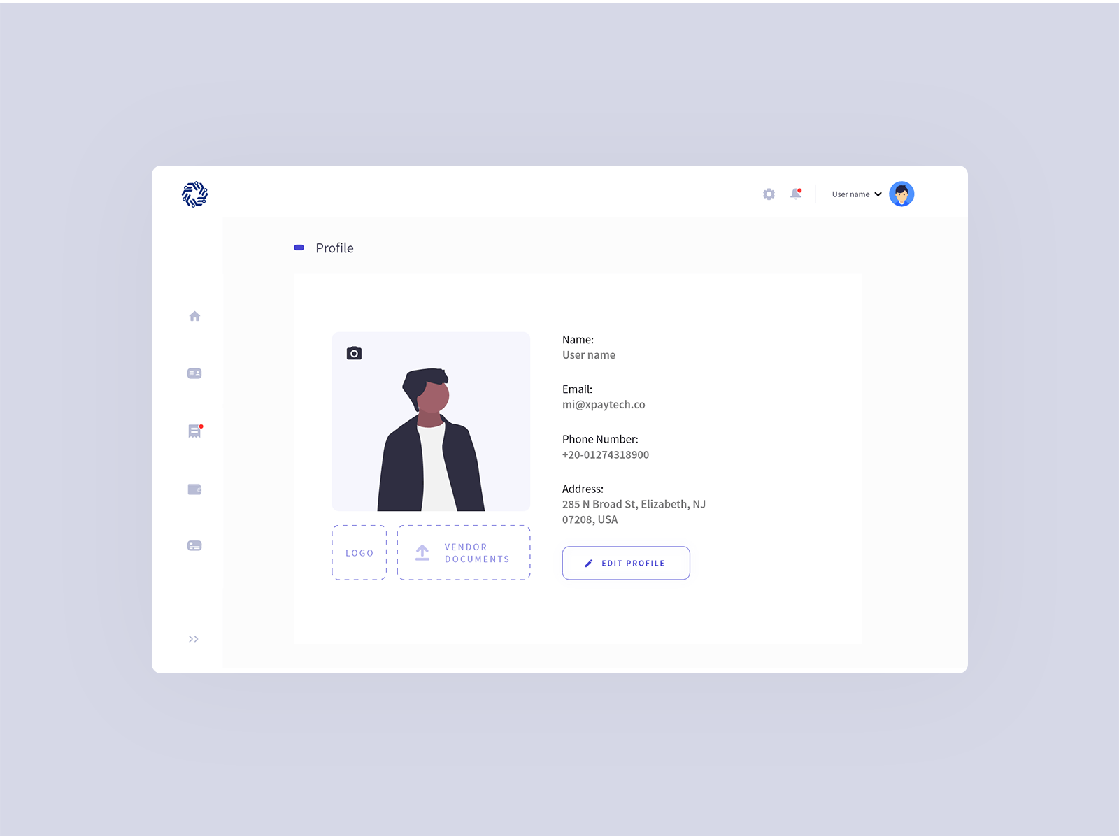 Profile Edit - Dashboard