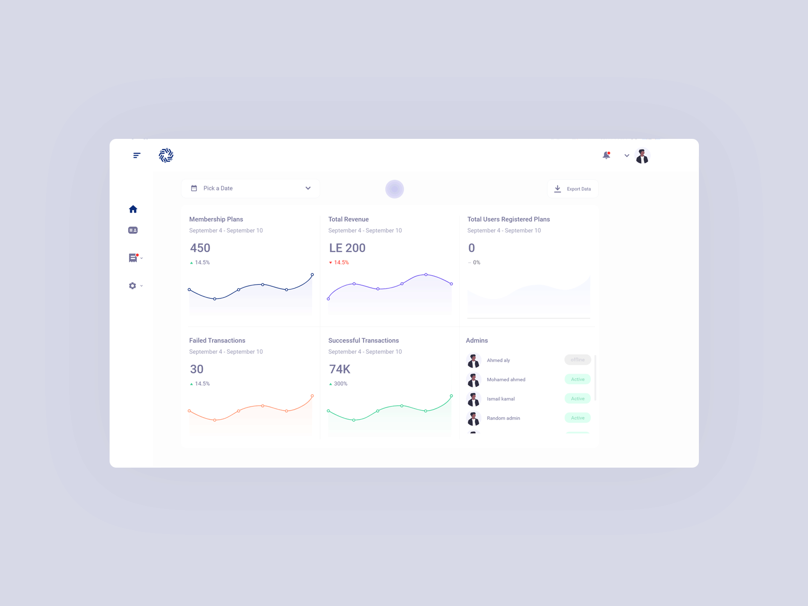 Dashboard - Redesign for Xpay