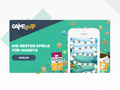 Game2up design and illustration header