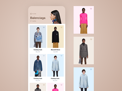 New shopping experience app UI app art cards ui design fashion flat gradient ios look style ui ux