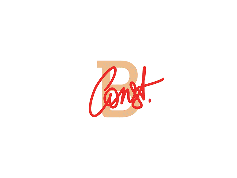 Const. B anim branding logo motion