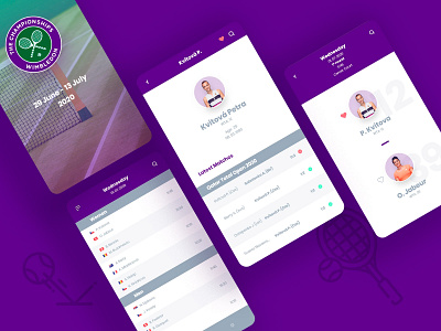 Wimbledon art branding colors design graphic design mobile app mobile design mobile ui ui ux vector webdesign
