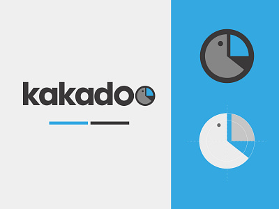 Kakadoo logo art blue branding design graphic design illustration logo logo design logotype vector
