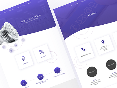 Dribbble company electricity graphic design led bulb violet web design websites white