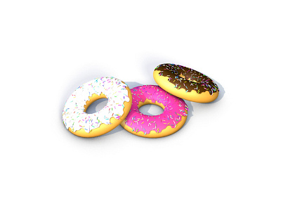 Donuts 3ddesign colors design donuts food graphic design hobby