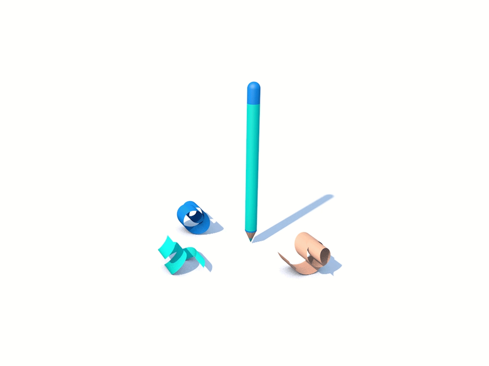 Pencil 3d design animation cinema 4d colors design fun graphic design hobby pencil