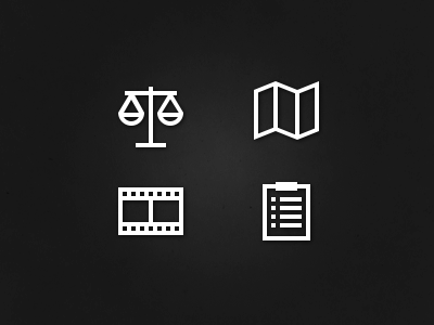 Document Types 2 clipboard document icons legal movie