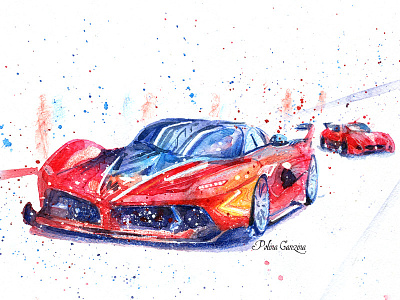 Ferrari Racing Days Sochi abstract auto automobile car drive ferrary power race speed sportscar