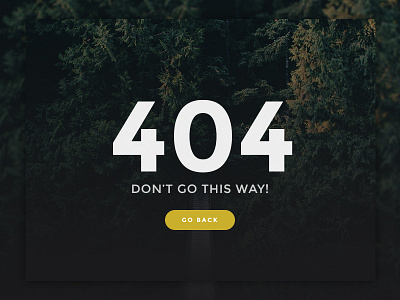 Dailyui day 008 - 404