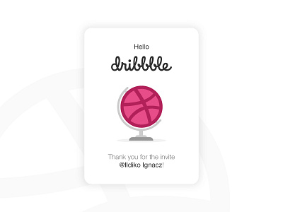 Hi there! debut designer dribbble first shot hello world