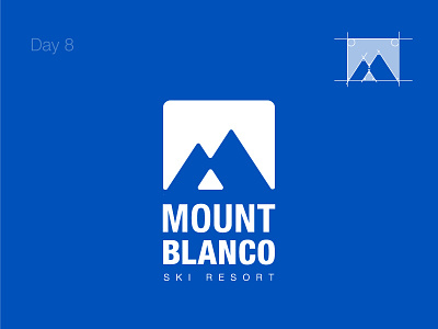 Ski Mountain - Daily Logo 8/50 branding challenge daily design logo mountain nature ski sport symbol