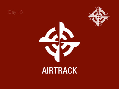 Airtrack - Daily Logo 13/50 air branding challenge daily design logo sky space symbol track