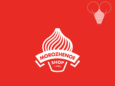 Ice Cream - Daily Logo 27/50 branding challenge daily design food fun ice cream logo russia shop symbol