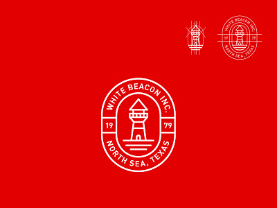 Lighthouse - Daily Logo 31/50 badge branding challenge daily design lighthouse line logo nautic sea symbol