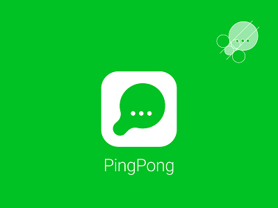 Messaging App Icon - Daily Logo 39/50 app branding challenge creative daily design icon logo ping pong social sport symbol