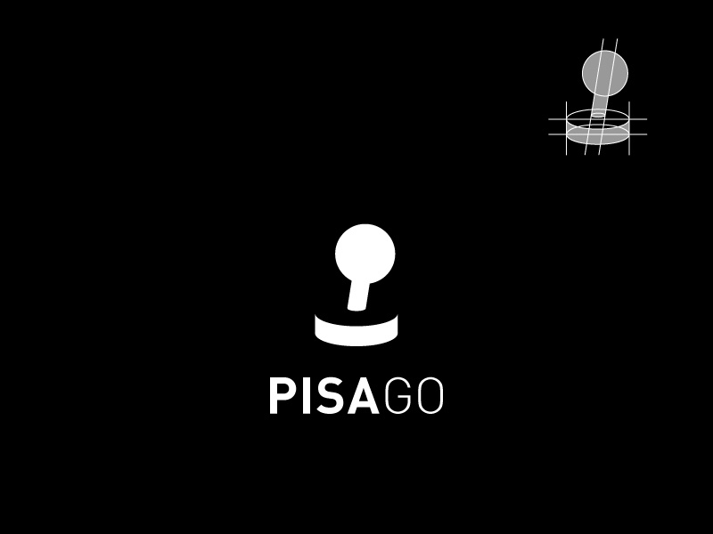 Video Game Arcade - Daily Logo 50/50 video game symbol pisa tour logo joystick italy game design daily challenge branding