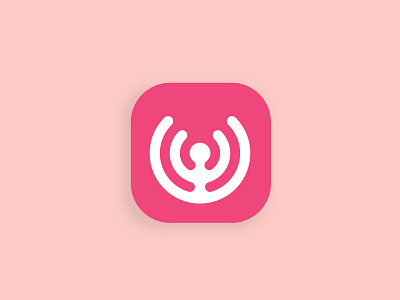 Pilates Yoga App Icon Logo app icon branding design flat ios android mobile people pilates sport symbol ui yoga