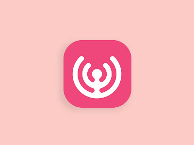 Pilates Yoga App Icon Logo