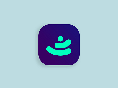 Meditation and Balance App Icon Logo app icon balance branding design flat ios android meditation minimalist mobile symbol ui zen