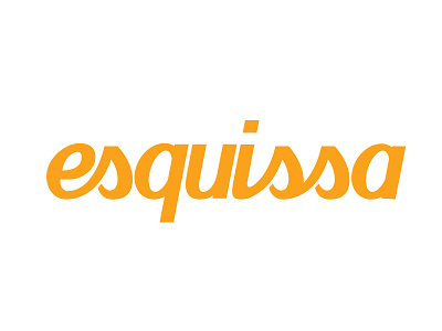 Esquissa Food Brand Wordmark Logo branding custom logo type design eat flat food brand logotype product brand typography wordmark yummy