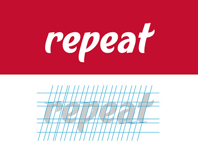 Repeat Calligraphy Wordmark Logo