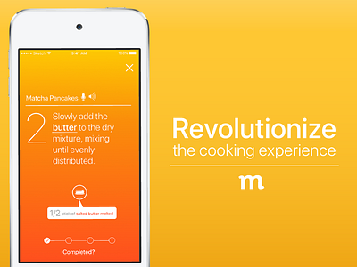 MixTin cooking app ui ux