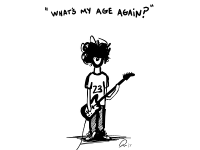 What's My Age Again? art cartoon drawing illustration illustrator music sketch