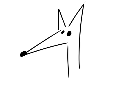 Simple Doggo art cartoon dog illustration illustrator simple sketch