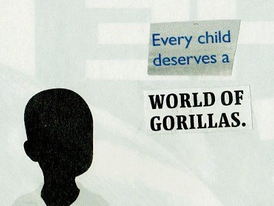 collage: world of gorillas collage lol