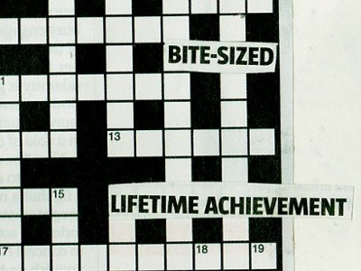 crossword collage