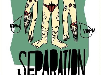 Separation poster for Balance & Composure band illustration man poster
