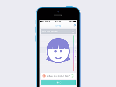 Mood Page color gui health health app healthcare app ios ios 7 iphone ui