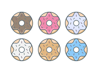 Donuts art donuts illustration illustrator sprinkles sweet treat vector