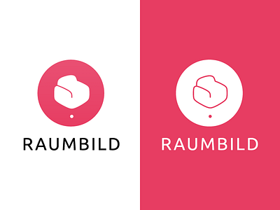 Raumbild Logo Variations 3d brand chair cozy crimson ecommerce furniture icon logo munich raumbild startup