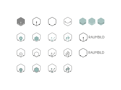 Raumbild Logo Progress #3 brand furniture icon logo raumbild sketch