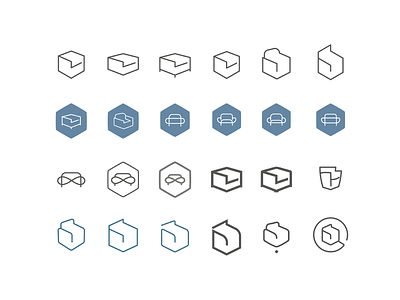 Raumbild Logo Progress #4 brand furniture icon logo raumbild sketch