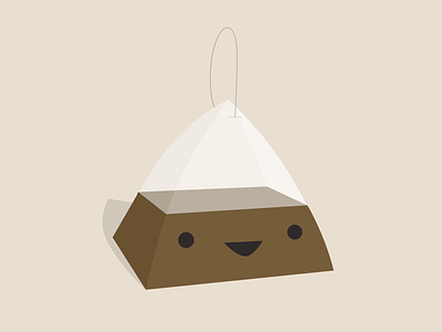 Tea bag character character cute flat fun illustration