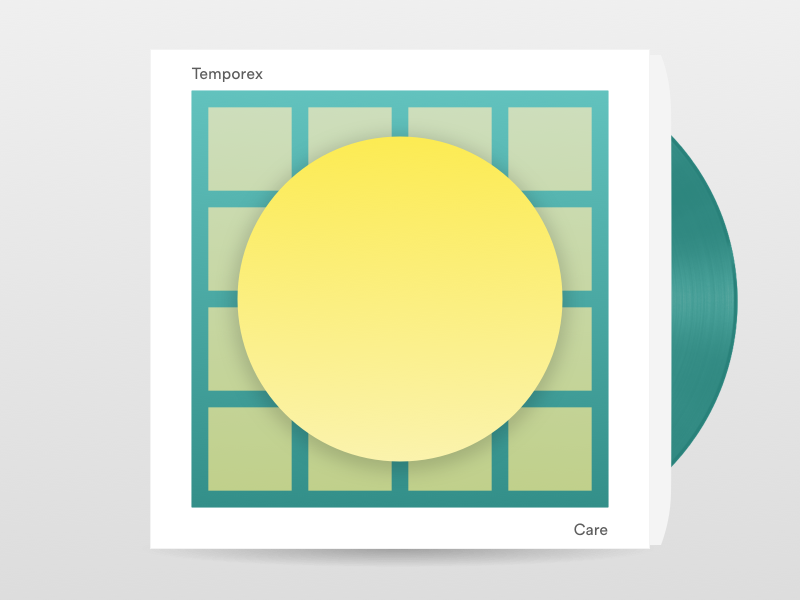 #Typehue Music Week 1: Care by TEMPOREX vinyl band music cover album typehue