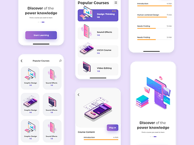 Online Courses Educational App UI Kit