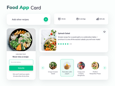 Food App card