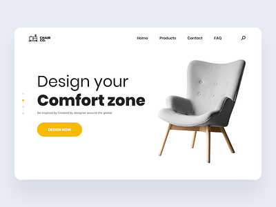 furniture store landing page ux