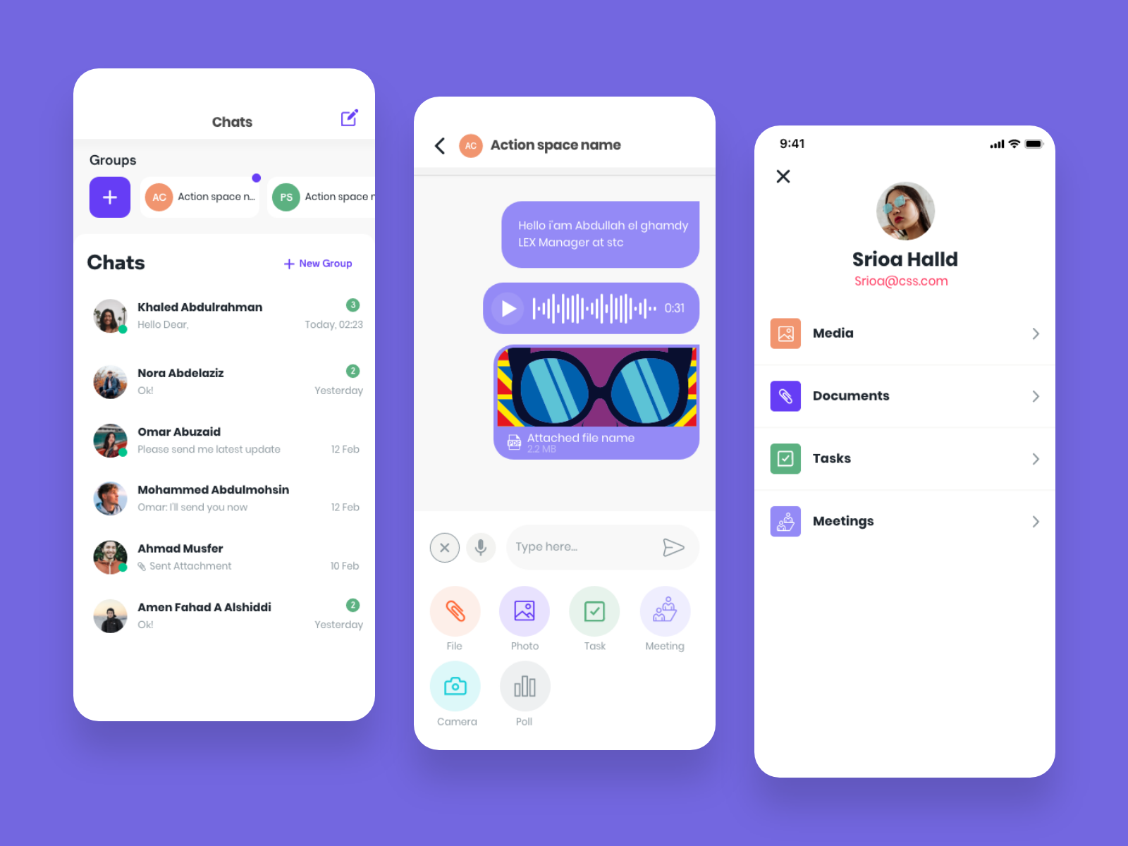 Chatting App Ui By Marwan Samir On Dribbble