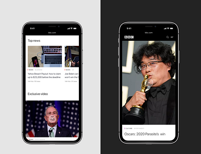BBC NEWS — redesign concept article bbc brand clean magazine mobile design news newspaper simple uxui web webdesign