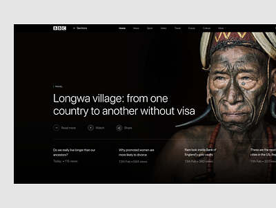 BBC NEWS — redesign concept article bbc clean magazine news newsfeed simple uxui web webdesign