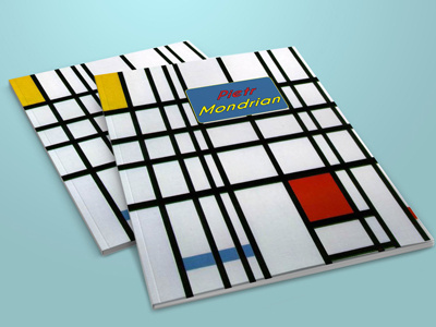 Book Mondrian art book book cover couverture livre design editorial layout mise en page mondrian painter peintre publication