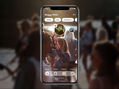 Concept Augmented Reality app ar augmented augmentedreality camera concept dating iphone networking ui ux