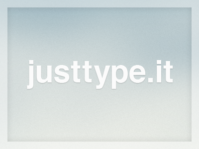 Justtype Dribbble interface keyboard search shortcut simple type ui web